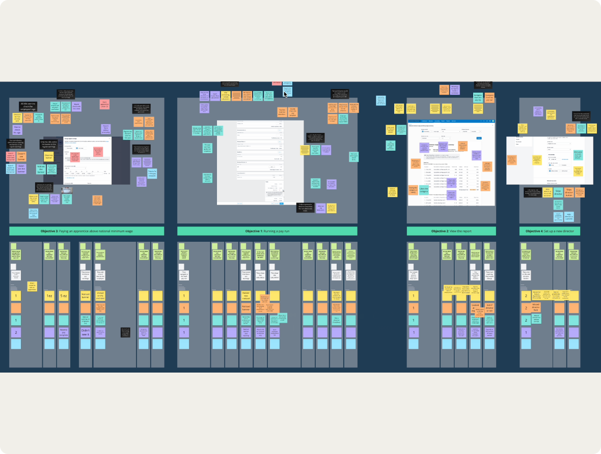 Research Raw notes from user testing
